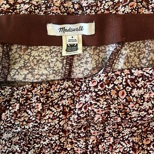 Madewell Seamed Midi Skirt in Cottage Garden